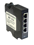 MULTICOMP PRO MP-514 Switch, 4 Ports, Industrial, Gigabit Ethernet, DIN Rail, RJ45 x 4, 10Mbps, 100Mbps, 1Gbps