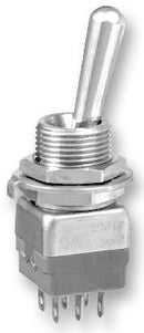 APEM 12146A Toggle Switch, On-On, DPDT, Non Illuminated, 12000, 4 A