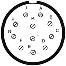 AMPHENOL AEROSPACE D38999/26JF11PA-LC Circular Connector, MIL-DTL-38999 Series III, DS38999/26 Series, Straight Plug, 11 Contacts