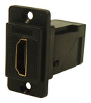 MULTICOMP PRO MP-CP30753 Audio Adapter, Black Plastic Frame, CSK Holes, HDMI Receptacle, HDMI Receptacle