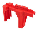 MULTICOMP PRO MP014064 Ball Valve Lockout, PP (Polypropylene), Red
