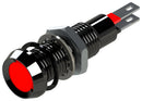 MARL 677-501-04 LED Panel Mount Indicator, Smoked Lens, Red, 2 VDC, 8.1 mm, 20 mA, 458 mcd, IP67