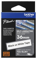BROTHER TZESL261 TAPE, LABEL PRINTER, BLK/WHT, 8MX36MM GTIN UPC EAN: 4977766806428