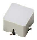 APEM 1YS0616 Switch Cap, w/Frosted White Lens, 15 x 15mm, Apem Multimec 5E/5G Series Rocker & Tactile Switches