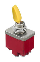 APEM CT47-001N022 Toggle Switch, IP67, (On)-Off-(On), DPDT, Non Illuminated, CT Series, Panel Mount, 15 A