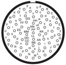AMPHENOL AEROSPACE D38999/24MJ61PA-LC Circular Connector, MIL-DTL-38999 Series III, DS38999/24 Series, Jam Nut Receptacle, 61 Contacts