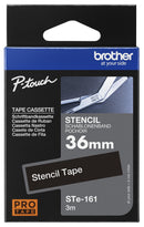 BROTHER STE161 TAPE, LABEL PRINTER, BLK/WHT, 3MX36MM GTIN UPC EAN: 4977766692793