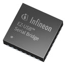 INFINEON CY7C65213A-32LTXI Interface Bridges, USB to UART, 1.71 V, 5.5 V, QFN-EP, 32 Pins, -40 °C SP005641965, CY7C65213A-32LTXI