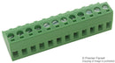MULTICOMP EBH-12-D TERMINAL BLOCK, EUROSTYLE 12 POSITION 24-12AWG