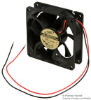 ADDA AD0824VB-A71GP AXIAL FAN, 80MM, 24VDC, 72CFM, 49DBA