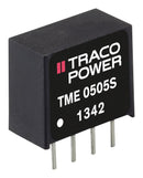 TRACOPOWER TME 0509S Isolated Board Mount DC/DC Converter, Miniature, Fixed, 1 Output, 4.5 V, 5.5 V, 1 W, 9 V