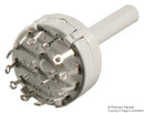 LORLIN CK1025 Rotary Switch, 6.35 mm, 6 Position, Non Illuminated, 30 °, 150 mA, 150 mA