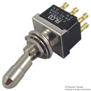 TE CONNECTIVITY FTN59 Toggle Switch, DPDT, Non Illuminated, On-On, F Series, Panel, 6 A