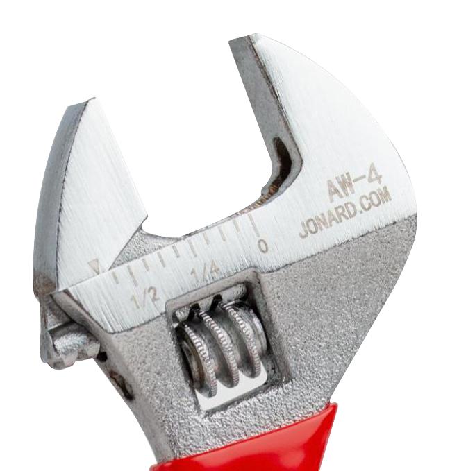 Jonard Tools AW-4 Adjustable Wrench 0.51" JAW 4" Length