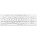 Macally 103 Key Full-Size USB Keyboard With Shortcut Keys for Mac (White)