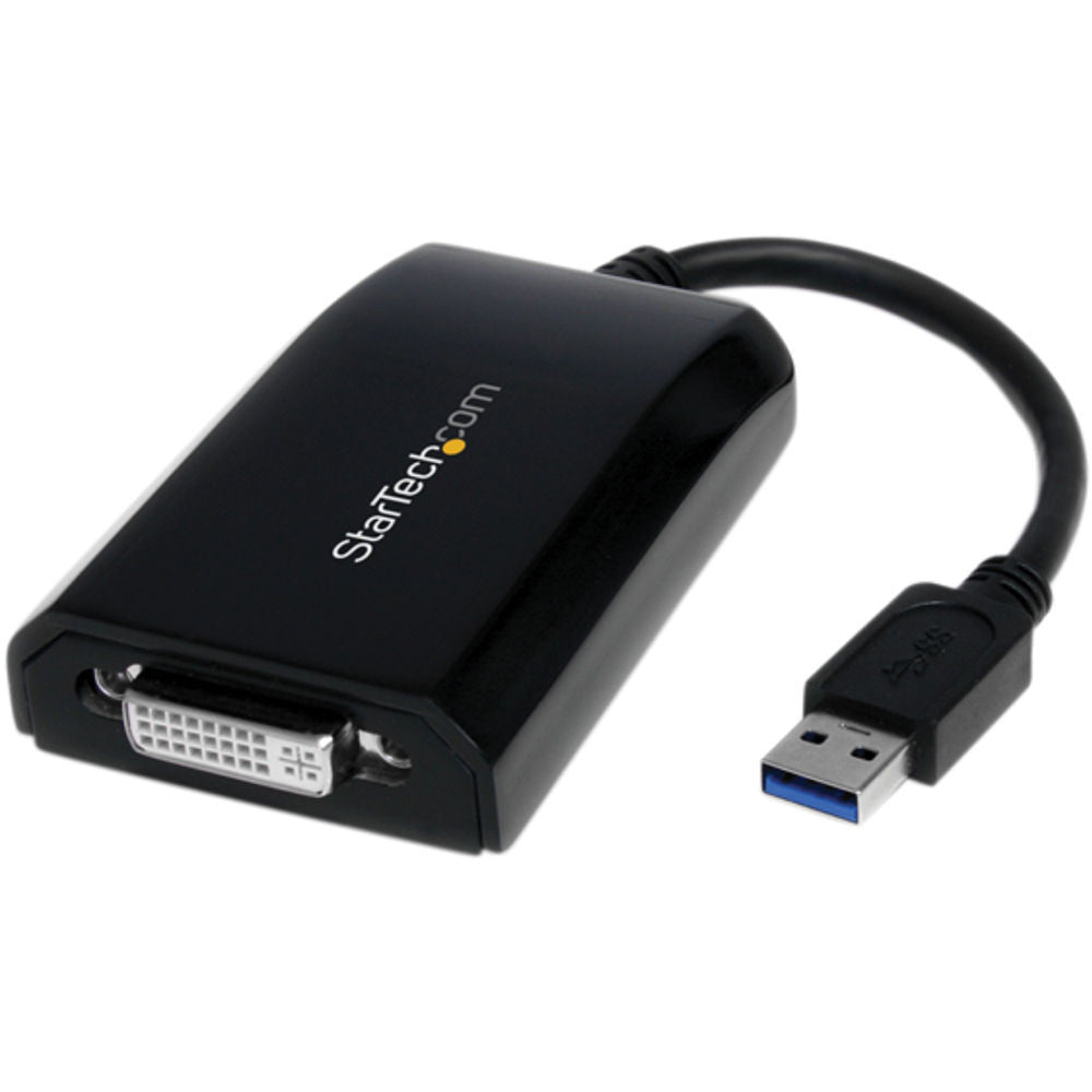 StarTech USB to DVI/VGA External Video Card Multi-Monitor Adapter (Black)