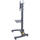 Luxor FP3500 Adjustable Height LCD TV Stand and Rotating Mount with Accessory Shelf