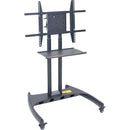 Luxor FP3500 Adjustable Height LCD TV Stand and Rotating Mount with Accessory Shelf