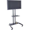 Luxor FP3500 Adjustable Height LCD TV Stand and Rotating Mount with Accessory Shelf