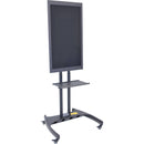 Luxor FP3500 Adjustable Height LCD TV Stand and Rotating Mount with Accessory Shelf