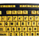 Adesso EasyTouch 132 Luminous 4x Large Print Multimedia Desktop Keyboard