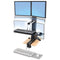 Ergotron WorkFit-S Dual Monitor Sit-Stand Workstation