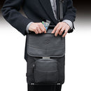 MacCase Premium Leather Briefcase (Black)
