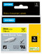 Dymo 1805444 Label Printer Tape Heat Shrink Tube Black on Yellow 1.5 m x 24 mm New