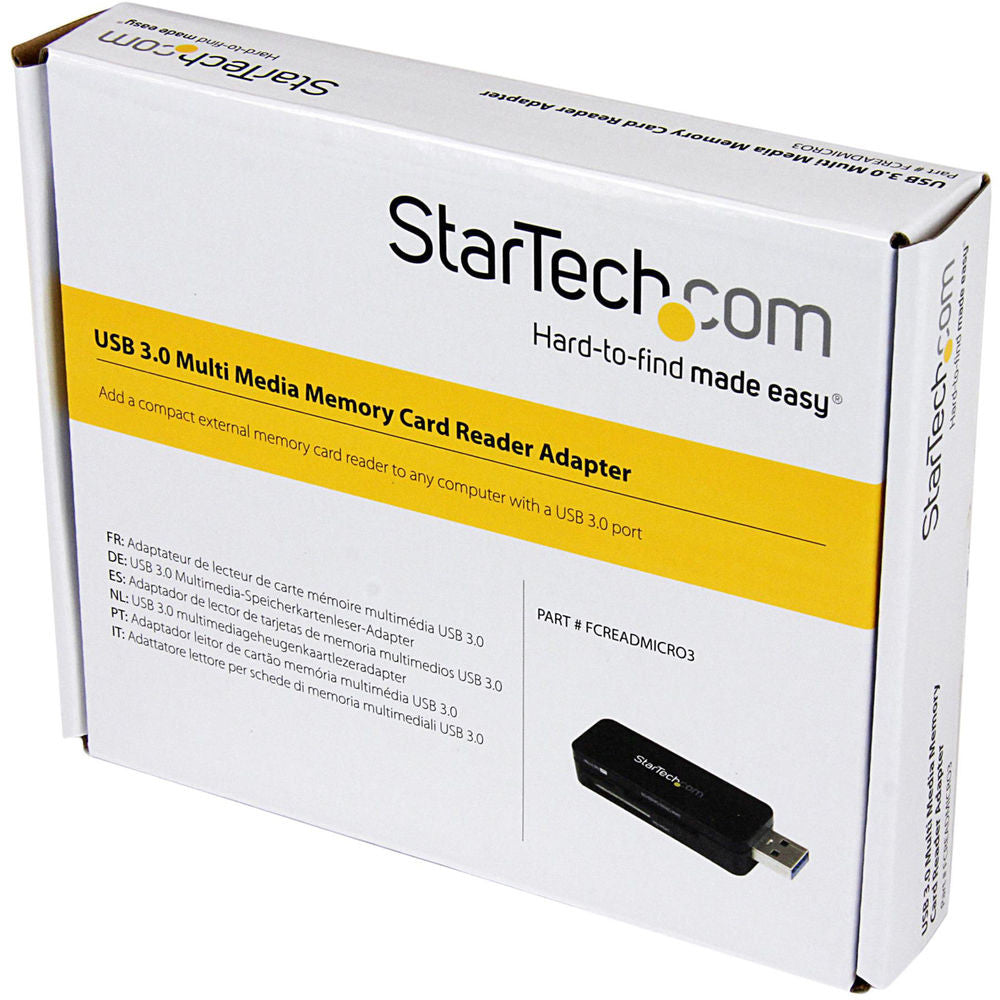 StarTech.com Lecteur Multi cartes mémoire USB 3.0