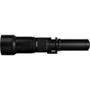 Opteka 650-1300mm f/8-16 Preset Telephoto Zoom Lens for T Mount (Black)