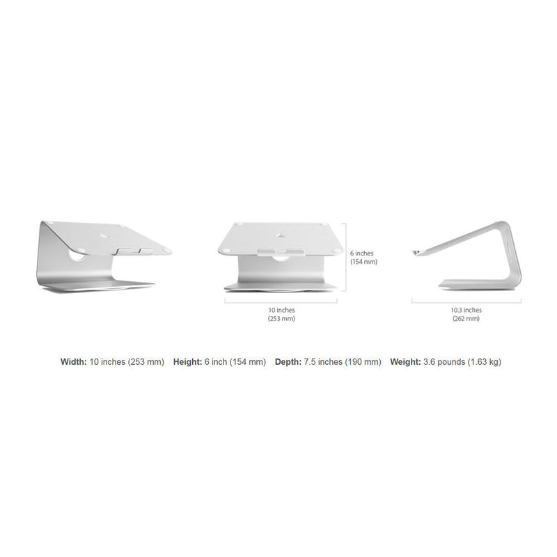 Rain Design mStand360 Laptop Stand with 360&deg Swivel Base (Space Gray)