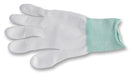 MULTICOMP 109-0917 Glove, ESD PU Tip, Pack of 20, White, PU (Polyurethane), Size M, Knit Wrist