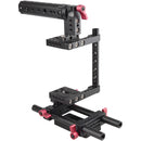 CAMVATE Camera Half Cage with 15mm Rod Support & Top Handle
