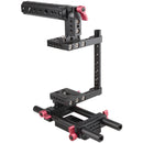 CAMVATE Camera Half Cage with 15mm Rod Support & Top Handle
