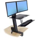 Ergotron WorkFit-S Dual Monitor with Worksurface+ (White)
