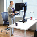 Ergotron WorkFit-S Dual Monitor with Worksurface+ (White)
