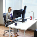 Ergotron WorkFit-S Dual Monitor with Worksurface+ (White)