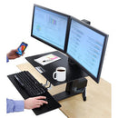 Ergotron WorkFit-S Dual Monitor with Worksurface+ (White)