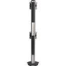 Chief KONTOUR K3 Grommet-Mounted 1x2 Array Mount (Silver)