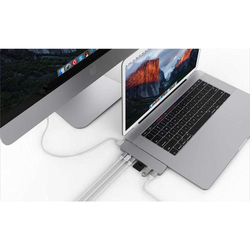 HYPER HyperDrive PRO 8-in-2 USB-C Hub for MacBook Pro Laptops (Space Gray)