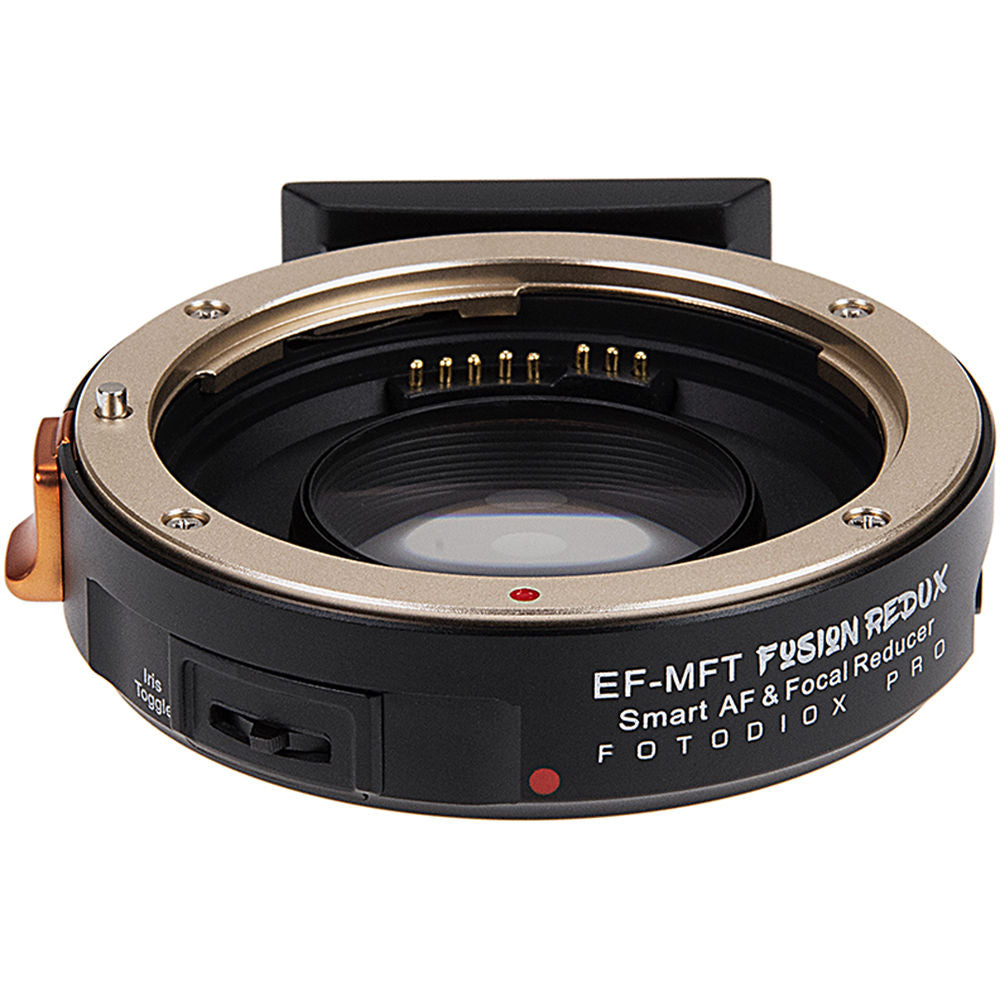 Fotodiox PRO IRIS Lens Adapter - Canon EOS EF/EF-S Lens To Sony E-Mount Camera Body, EOSa-SnyE-Pro