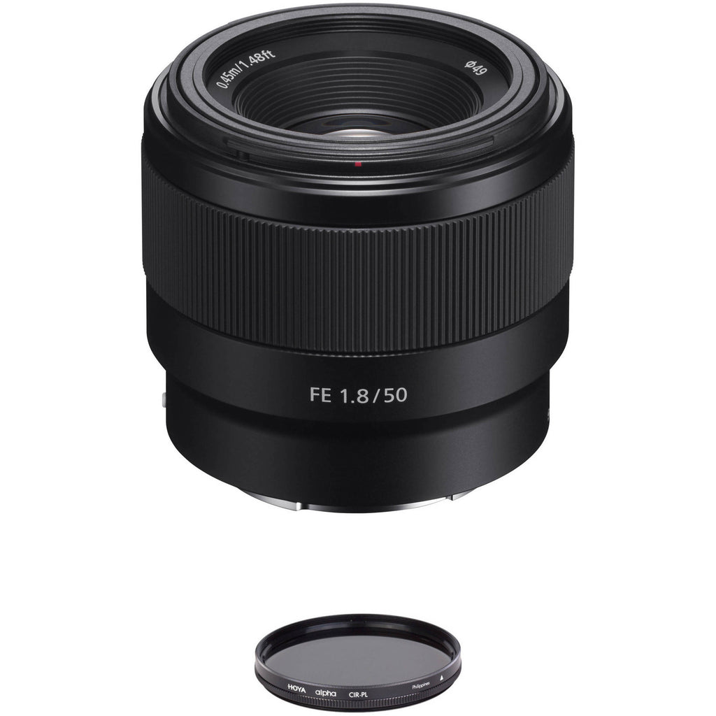 Buy Now Sony FE 50mm f/1.8 Lens with Circular Polarizer Filter Kit India –  Tanotis