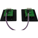 SoundTools WallCAT MX-B Wall Plate with Four XLR 3-Pin Male Connectors (Black)