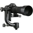 Movo Photo Carbon Fiber Professional Gimbal Tripod Head With Arca-Swiss Quick-Release Plate - For Outdoor Wildl
