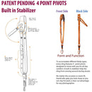 RL Handcrafts Andino Pro-DLX Leather Camera Sling (Large, Coffee/Tan)