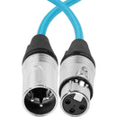 Kondor Blue 3-Pin XLR Male to 3-Pin XLR Female Audio Cable for On-Camera Mic (18")