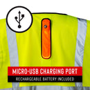 COAST SV300 Rechargeable Hi Vis Safety Vest (Large)
