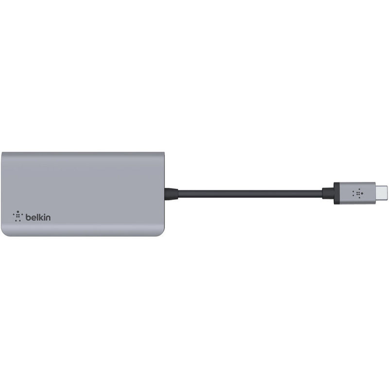 Belkin CONNECT USB Type-C 4-In-1 Multiport Adapter (Silver)