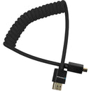 Kondor Blue Coiled Micro-HDMI to HDMI Cable (Black, 12 to 24")