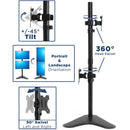 Mount-It! MI-1758 Vertical Dual Monitor Stand for 24" to 32" Displays